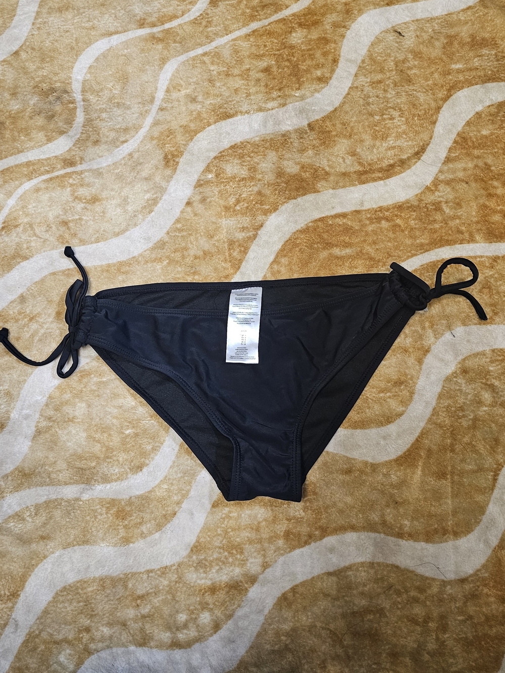 Classic Black Tie-Side Bikini Bottom